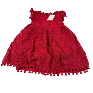2Bunnies Toddler Girl 5T Red Formal Dress NWT